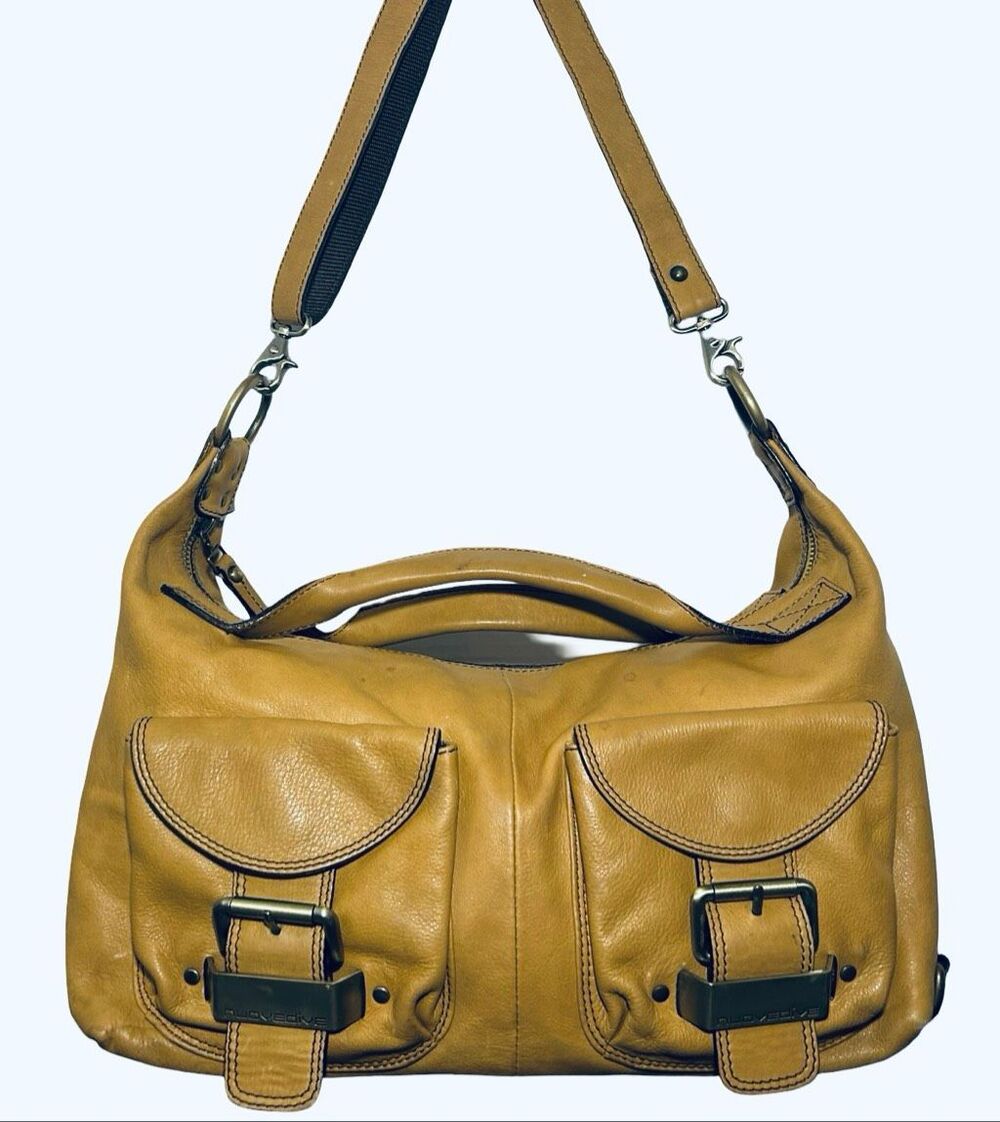 Nuovedive Italian Leather Y2K Shoulder Bag